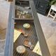 Antique display cabinet on legs