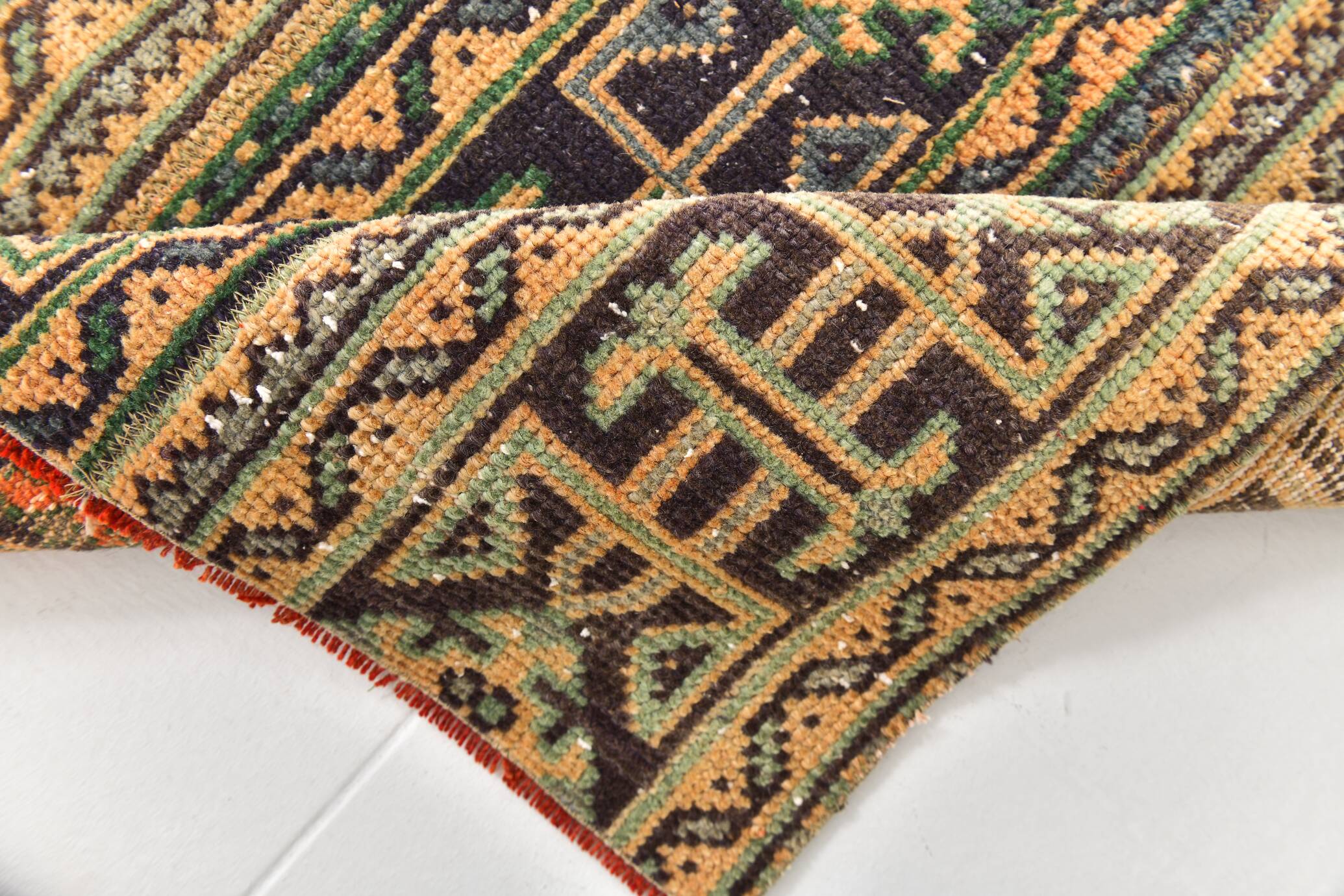 3x10 Rug For Kitchen Navy Blue Turkish Runner Rug, 82x303Cm SKU 24963