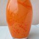Orange glass vase
