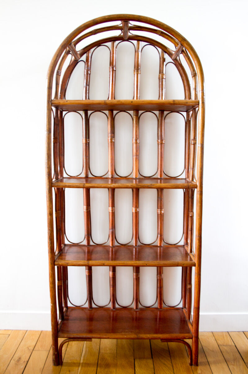 Bibliothèque en rotin