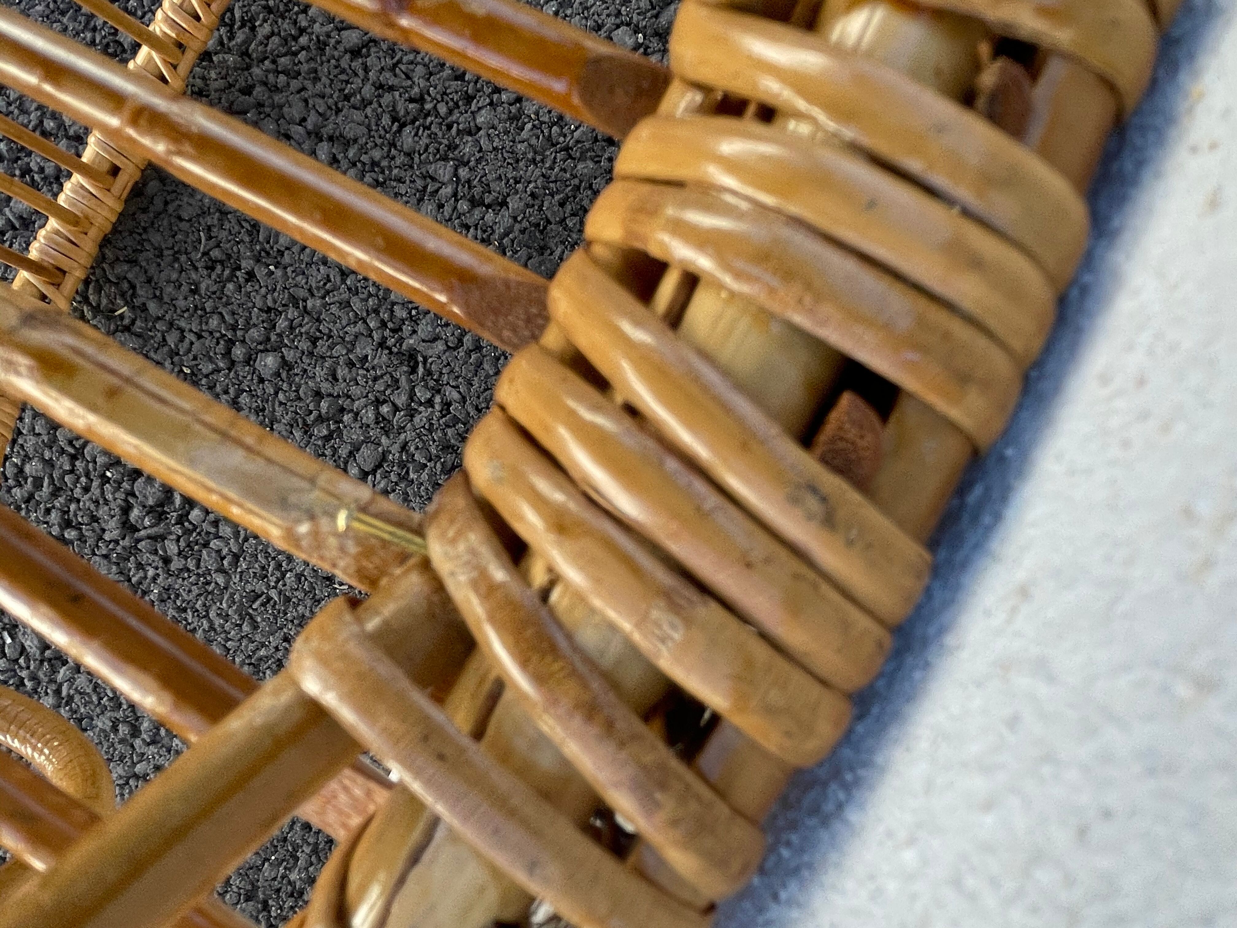 Armchair child wicker shell 70s