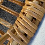 Armchair child wicker shell 70s