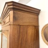 Walnut Bonnetière wardrobe