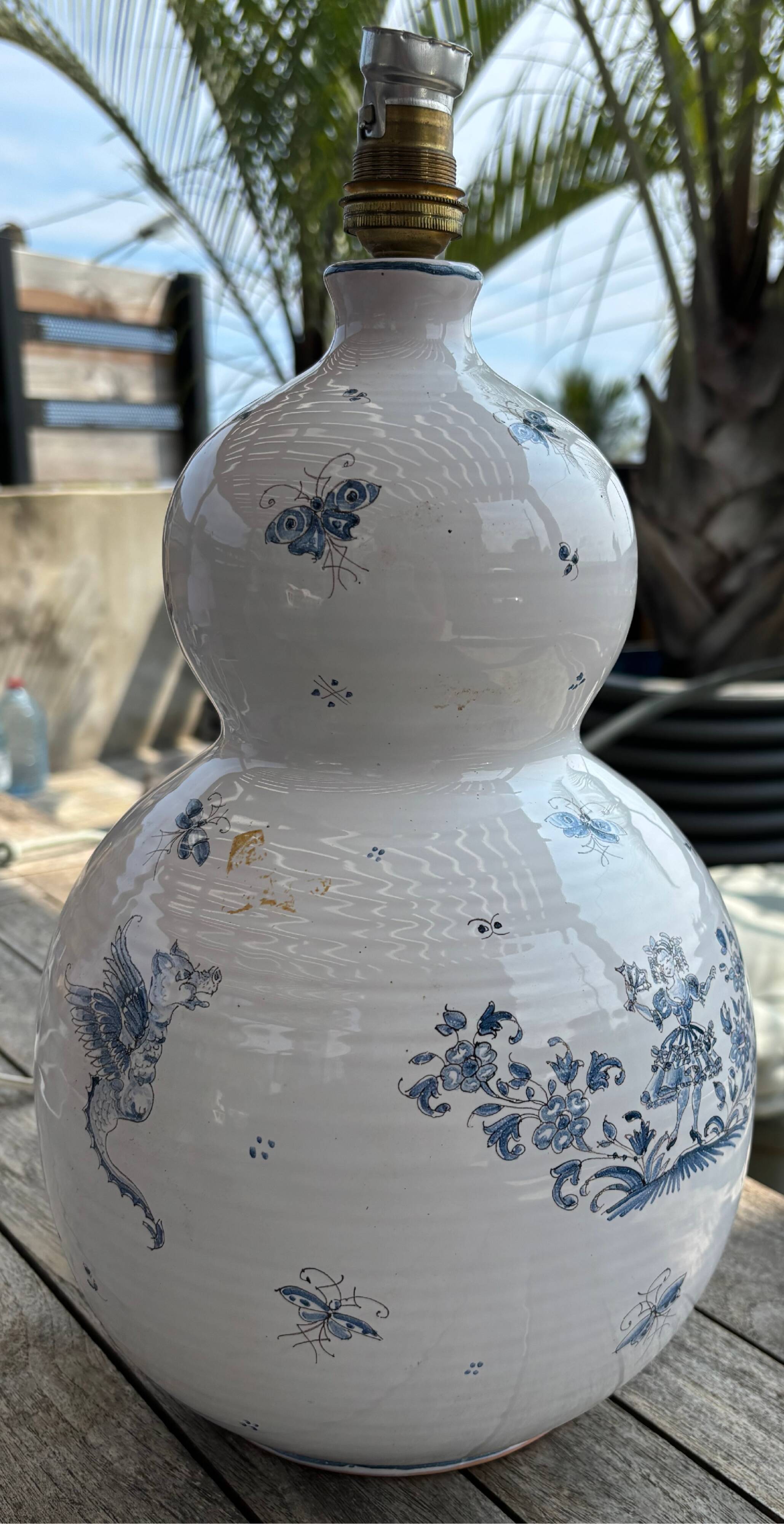 Double-bell lamp Atelier des Fontaines in Moustiers