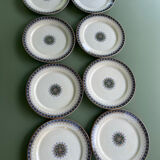 8 assiettes plates Sarreguemines U & C