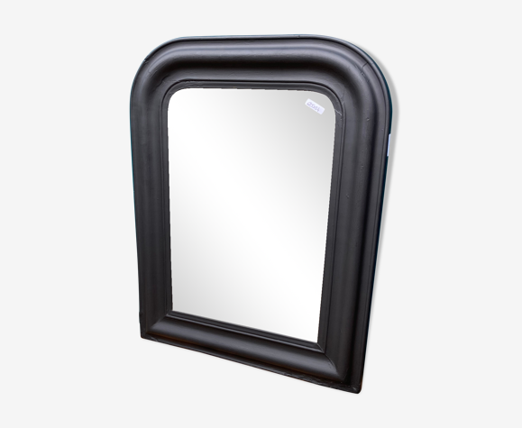 Miroir style Louis-Philippe noir mat 54x69cm