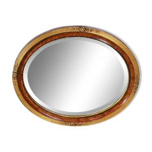 miroir ovale en bois