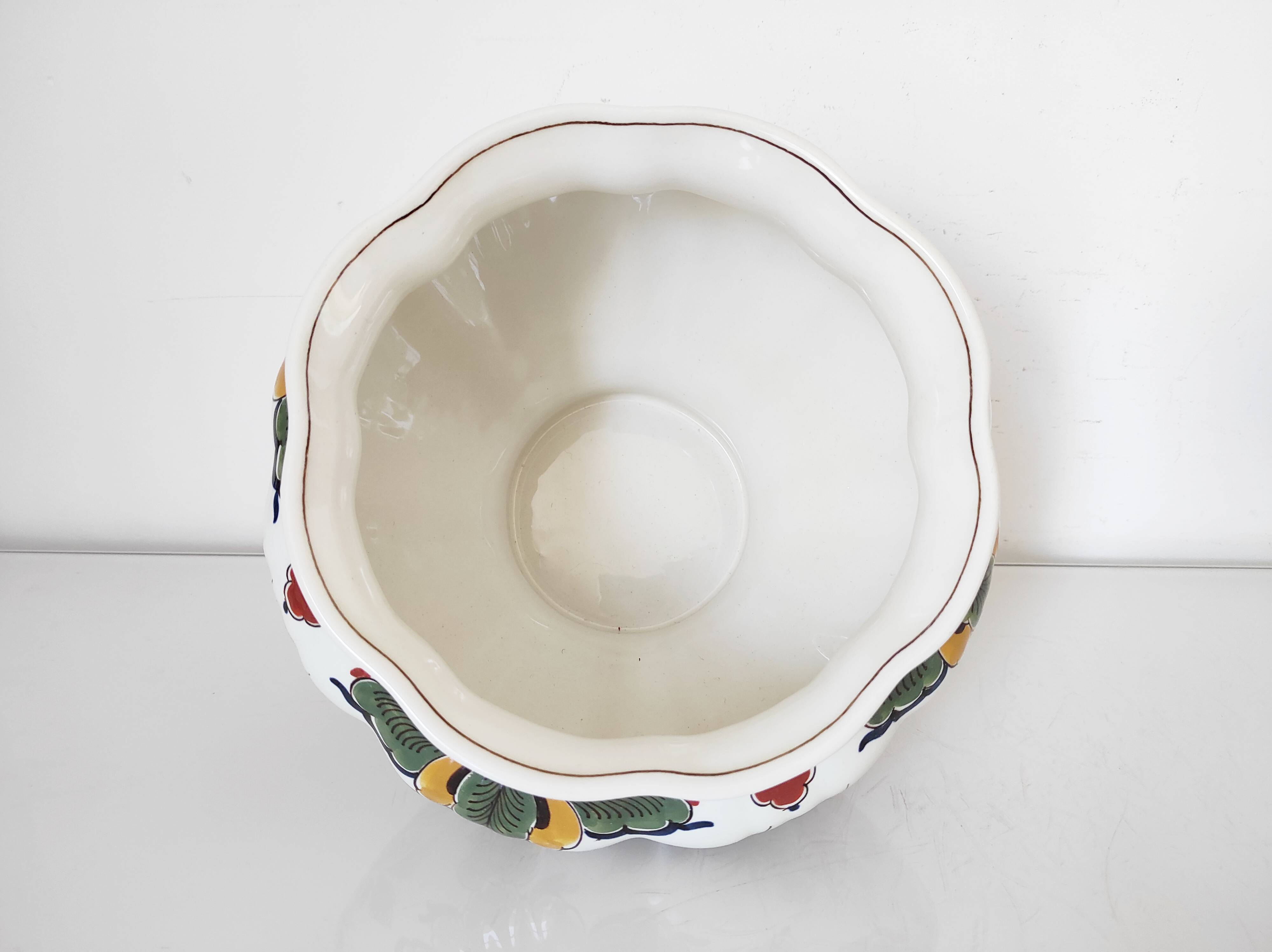 Delft Porceleyne Flower Pot Cache