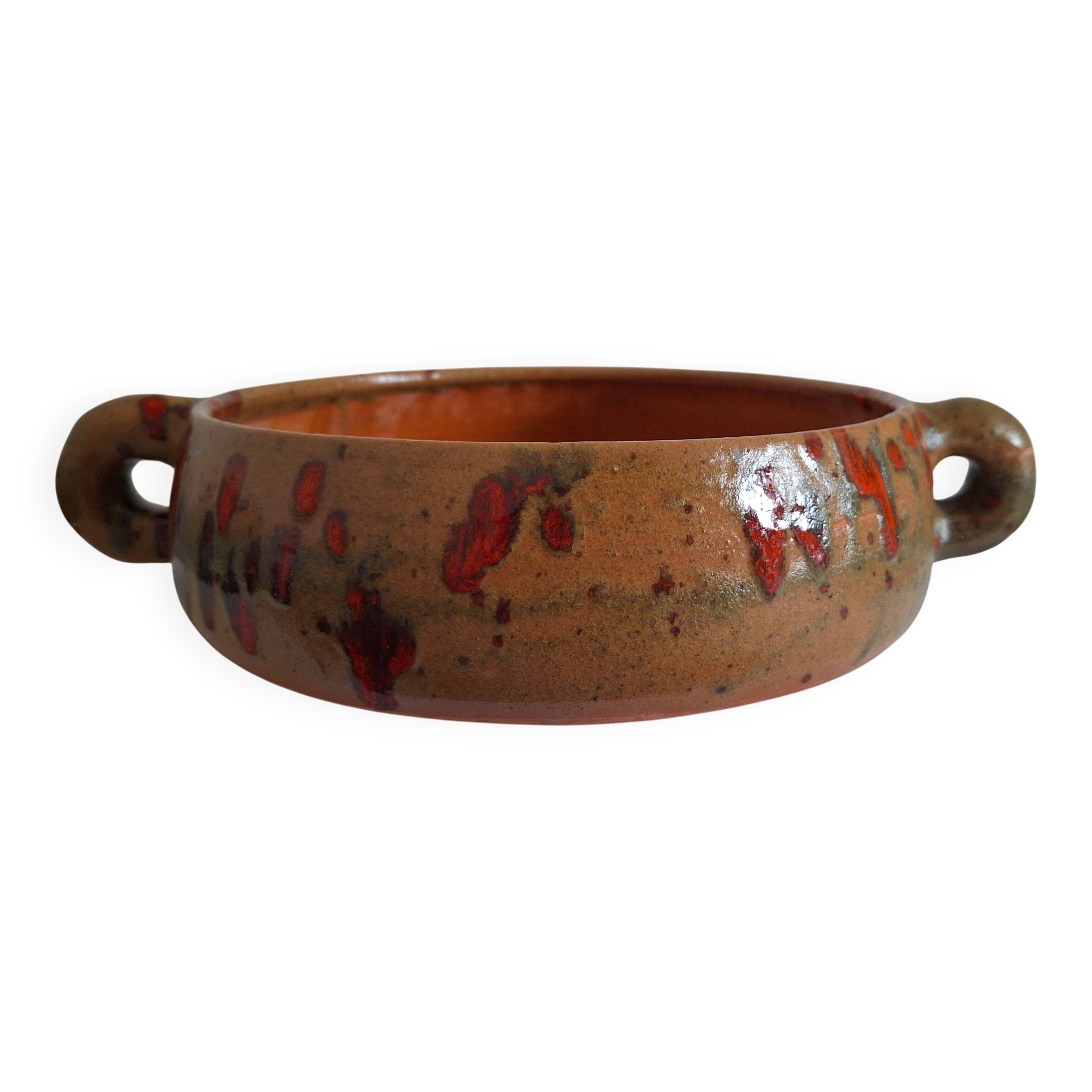 Vintage signed ceramic large plate