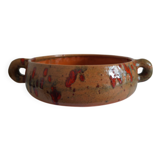 Vintage signed ceramic large plate