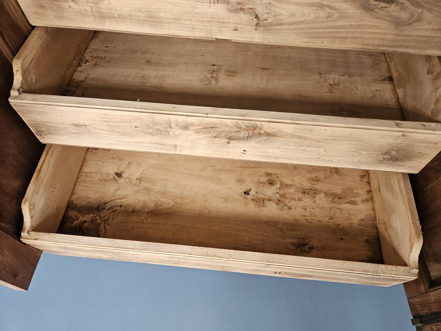Marble buffet with interior drawer