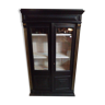 Blackened library display case