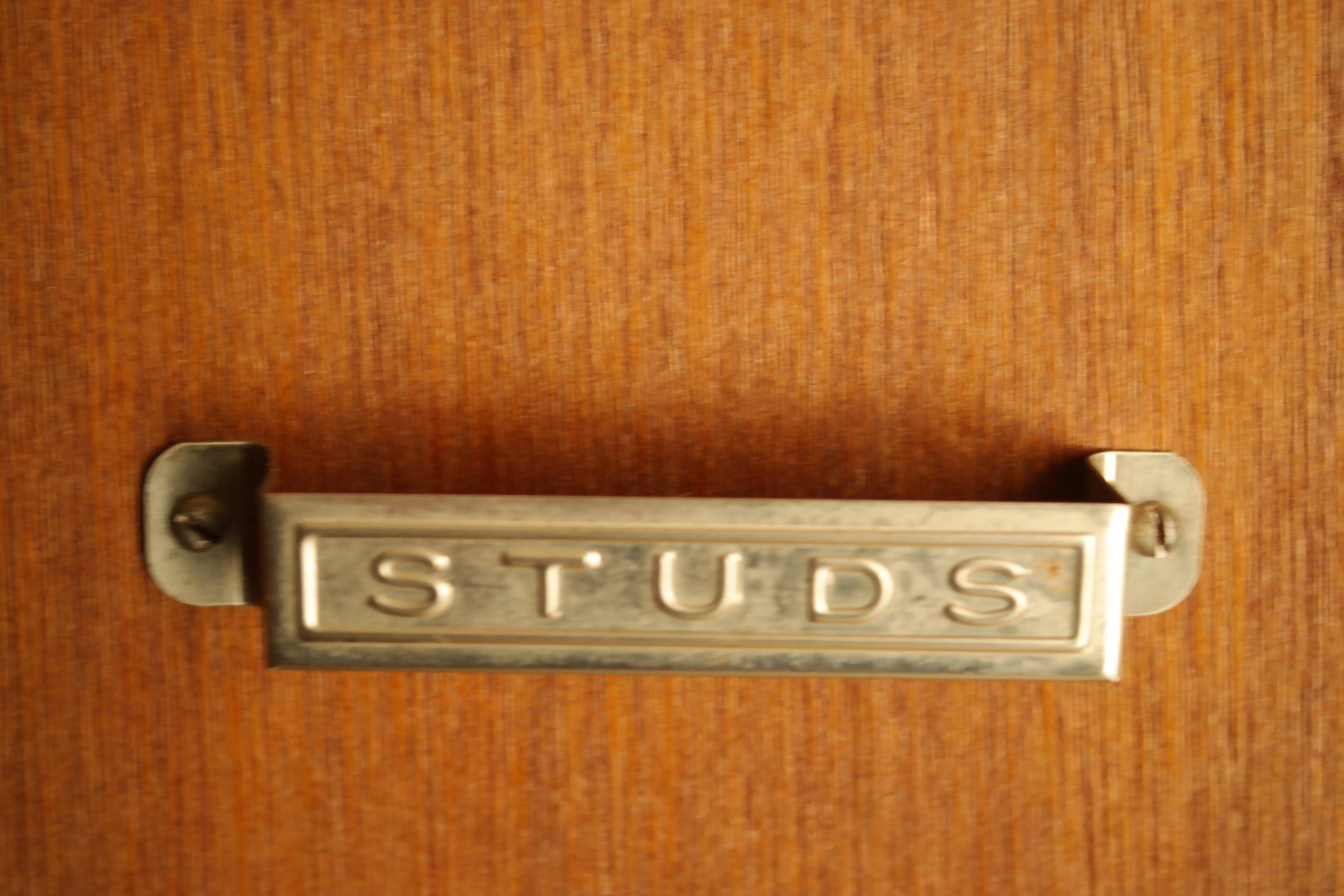 English art deco student wardrobe in walnut