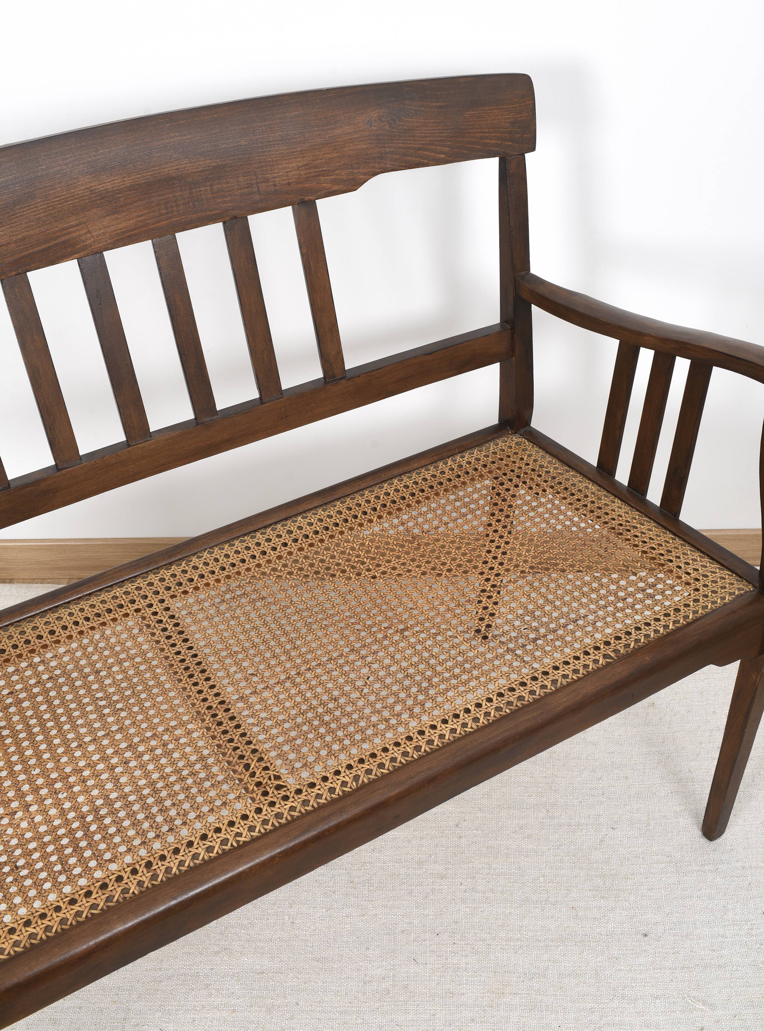 Stella cane bench, stamped