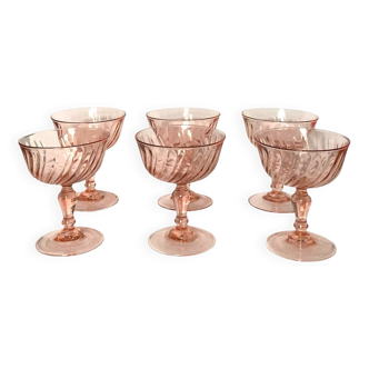 Set of vintage Rosaline pink glass bowls – Arcoroc