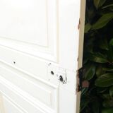 Communication door H219.5xL80cm, old panelled and moulded.