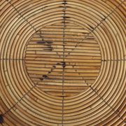 Table basse ronde en rotin style Audoux Minet