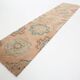 3x12 Soft Wool Pale Red Turkish Vintage Runner Rug