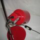 Sliding red desk lamp from the 1970s.