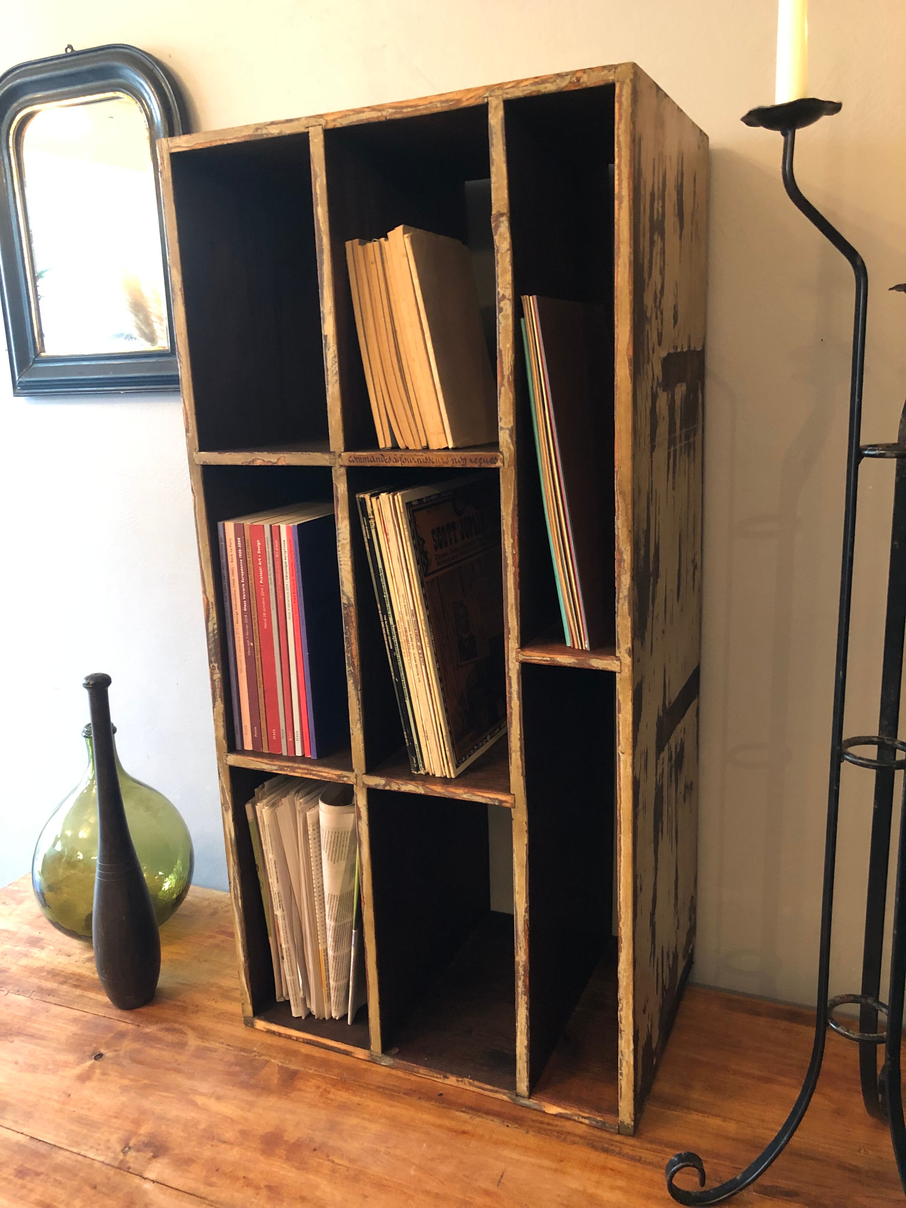 Antique locker cabinet