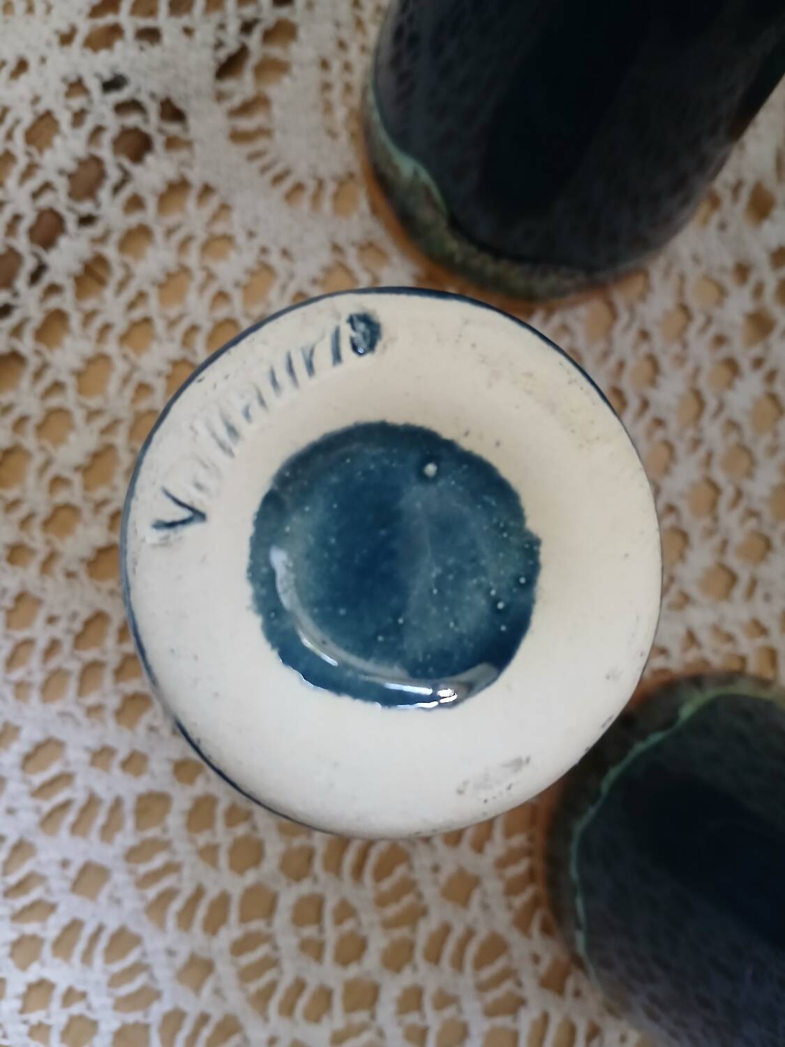 5 old Vallauris mugs / mazagrans