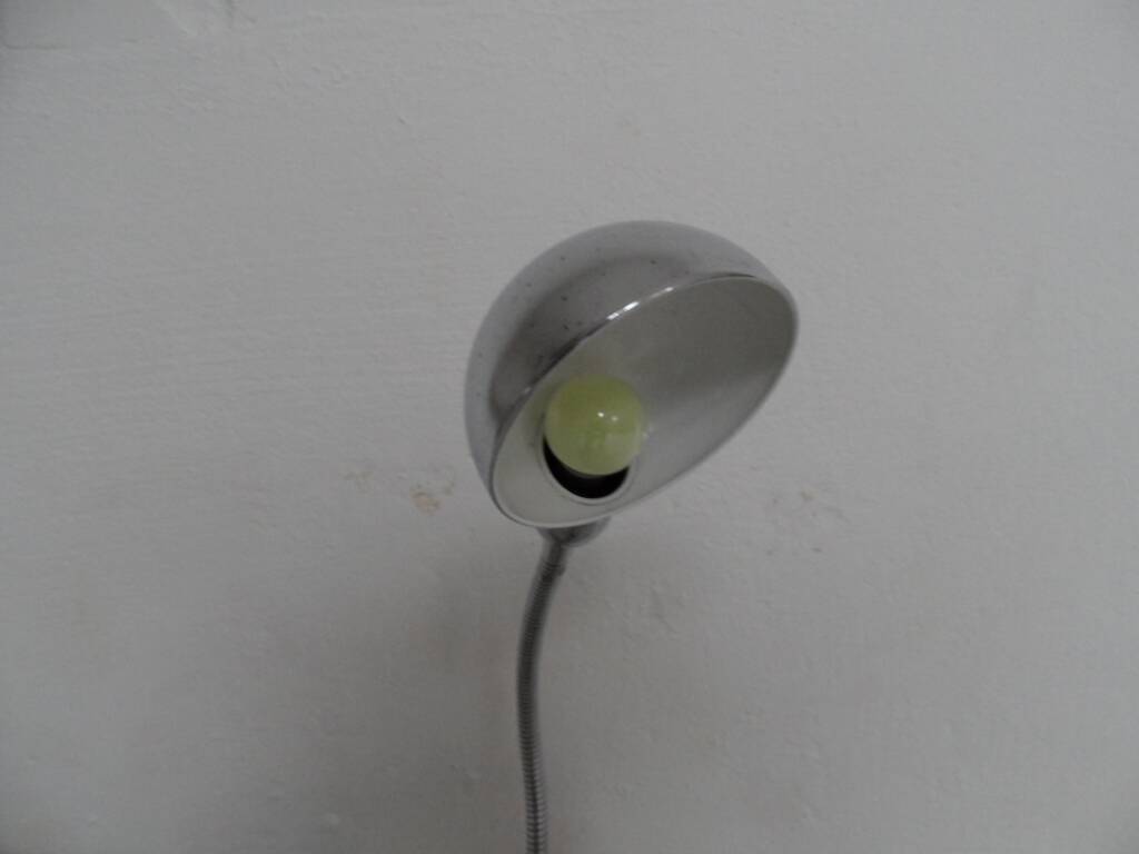 Vintage metal chrome desk lamp 1960's