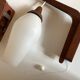 Pair of Scandinavian boomerang pendant lamps 1960