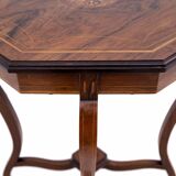 Table marquetée, France, fin du XIXe siècle.