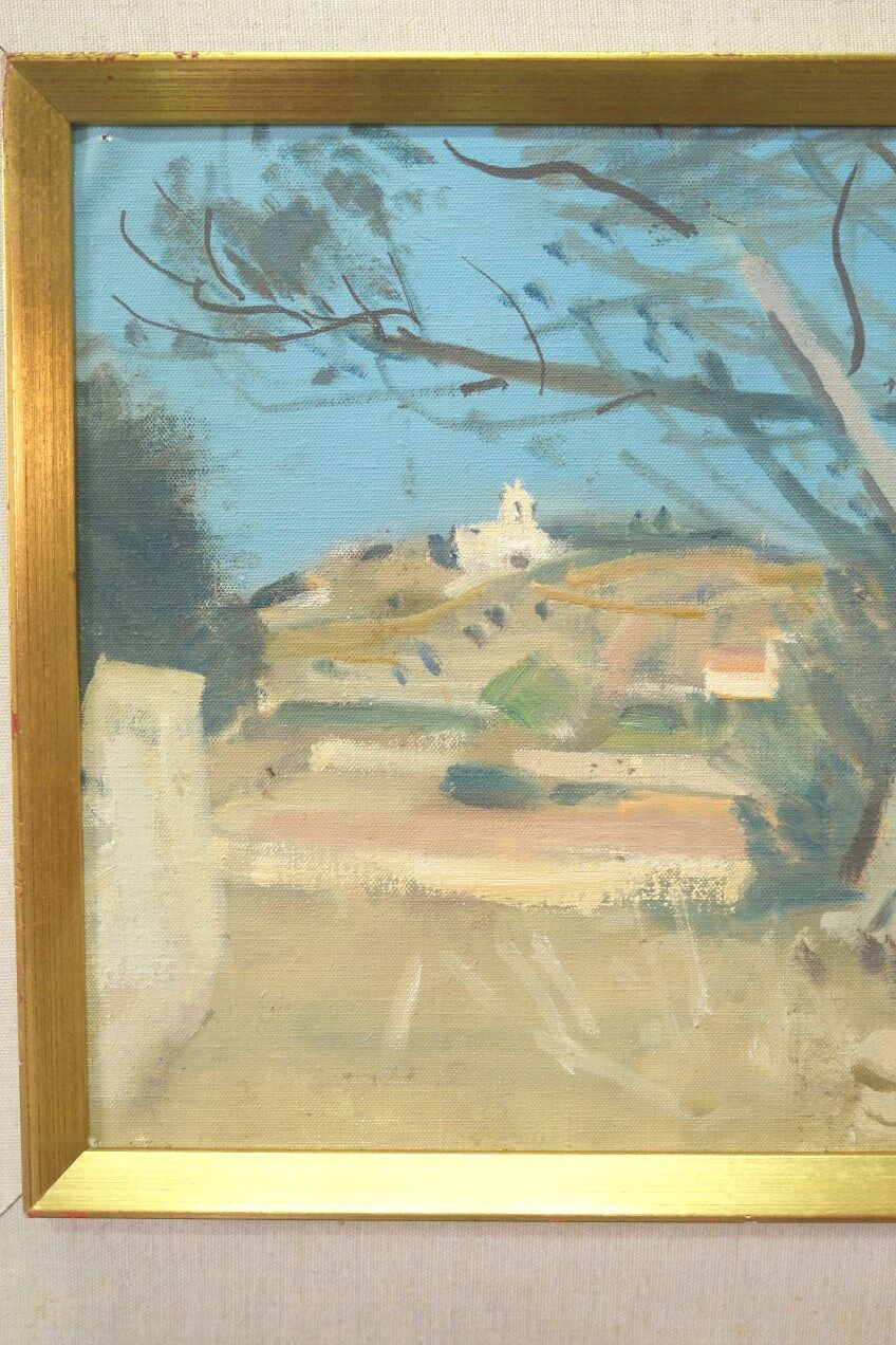 Ove Olson ( 1903-1975 ), Swedish Modern Painting, 1974, Oil on Canvas, Framed.