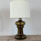 lampe verre fumé Holmegaard- Suède années 80