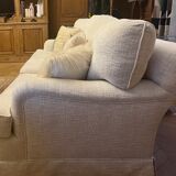 Ecru tweed sofa