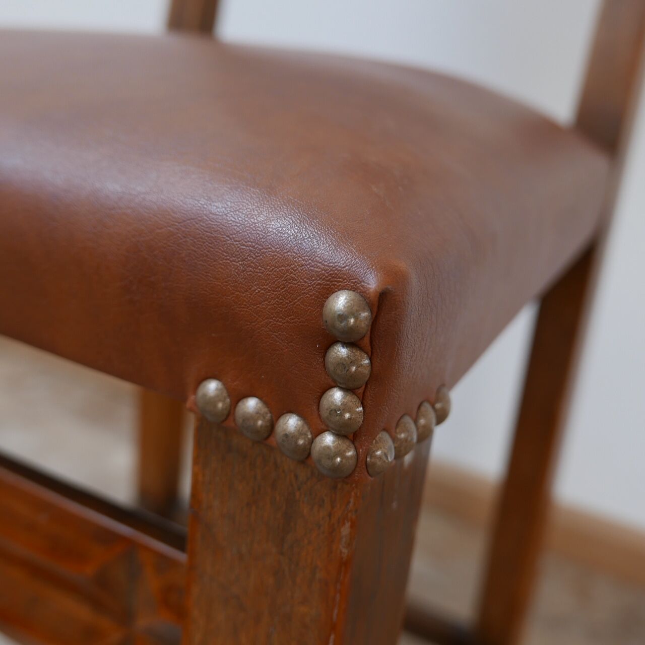 Set of four french deco dining chairs