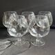 5 Large Sèvres cognac glasses