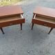 Pair of 50s Scandinavian style bedside tables