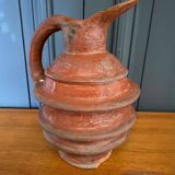 Terracotta pitcher popular art jug 20th century