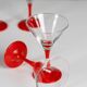 Lot de 8 verres à cocktail  vintage