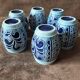 Lot de 6 gobelets céramique artisanal
