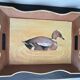 Painted wooden serving tray