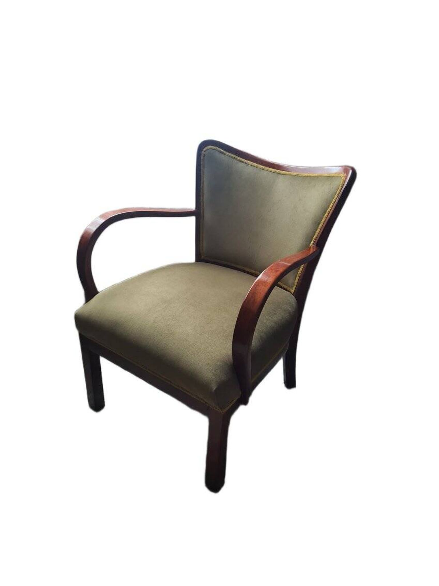 Polish Art Deco beech armchair, 1930s