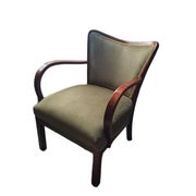 Polish Art Deco beech armchair, 1930s
