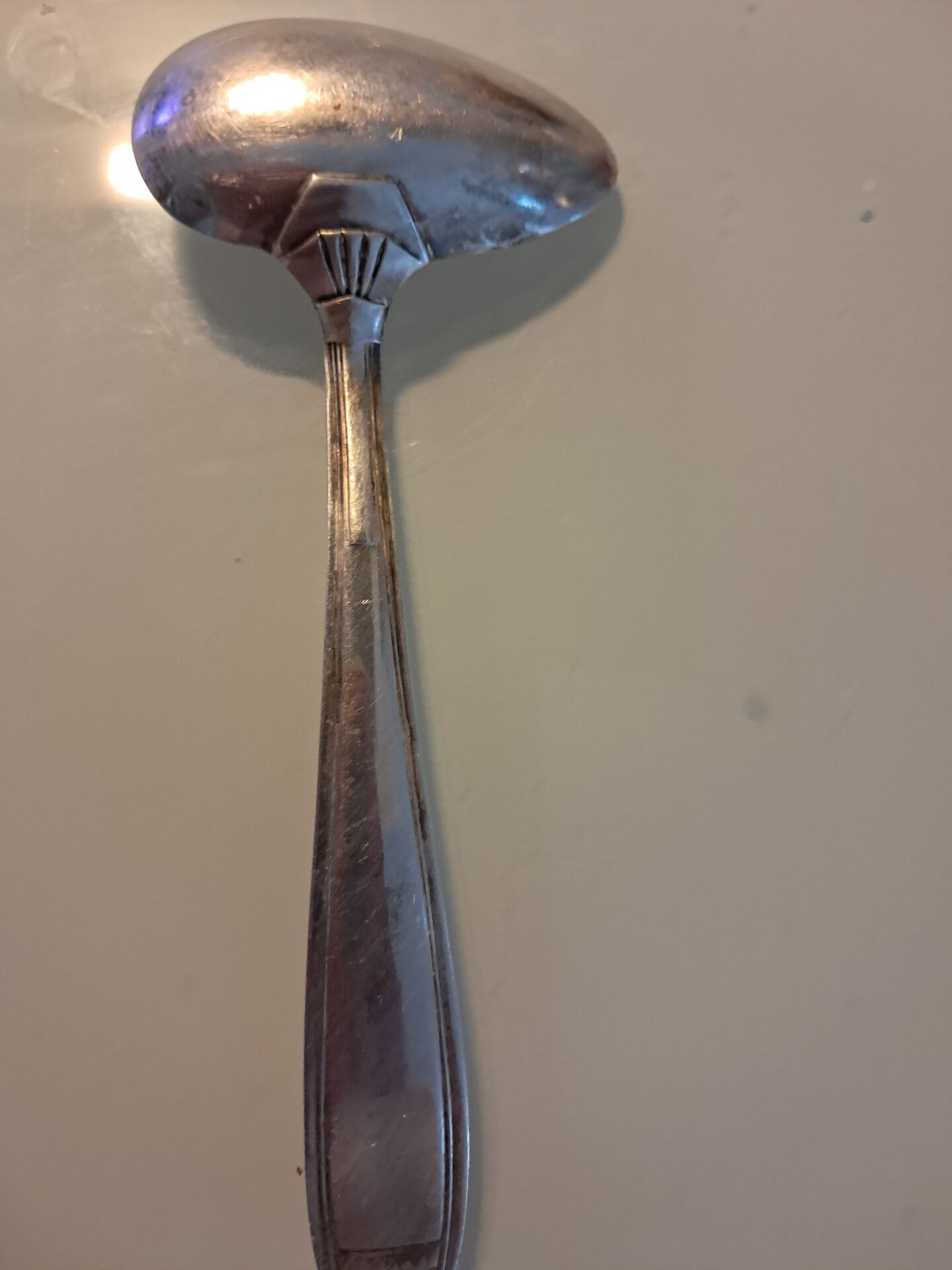Ercuis silver-plated porridge spoon