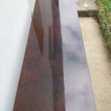 Console in chromed metal and golden brass from the 70s