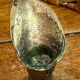 Bougeoir floriforme en bronze