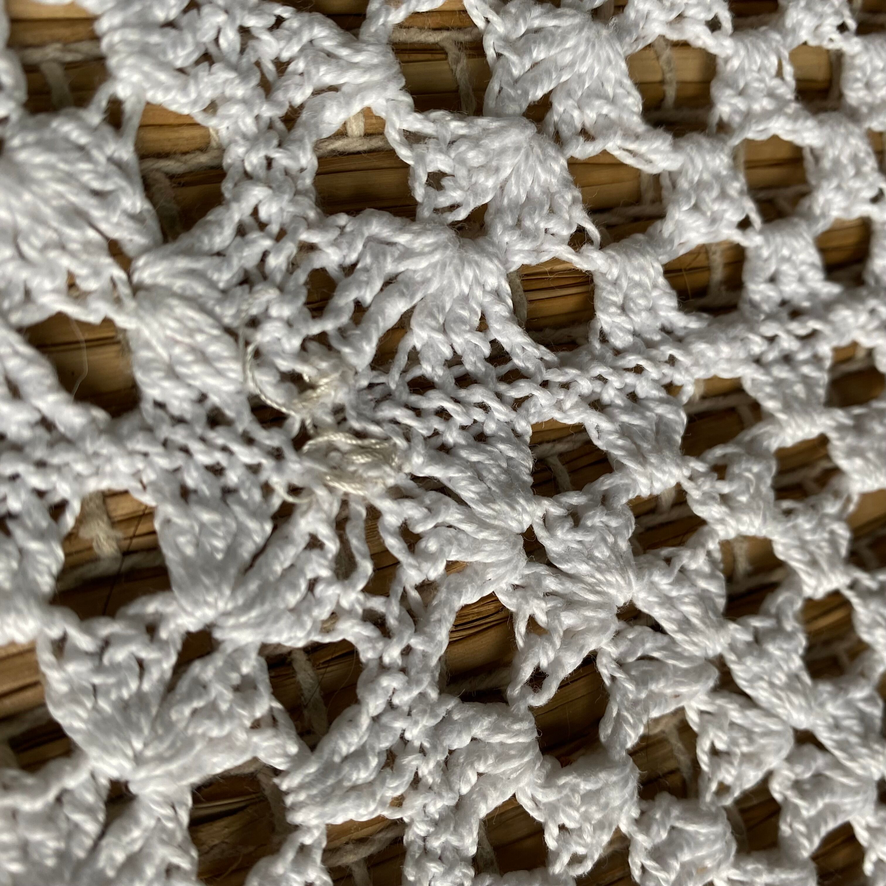 Vintage crochet bed top