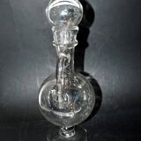Vintage pitcher carafe in bubble-blown glass from Biot glassworks? H. 34cm