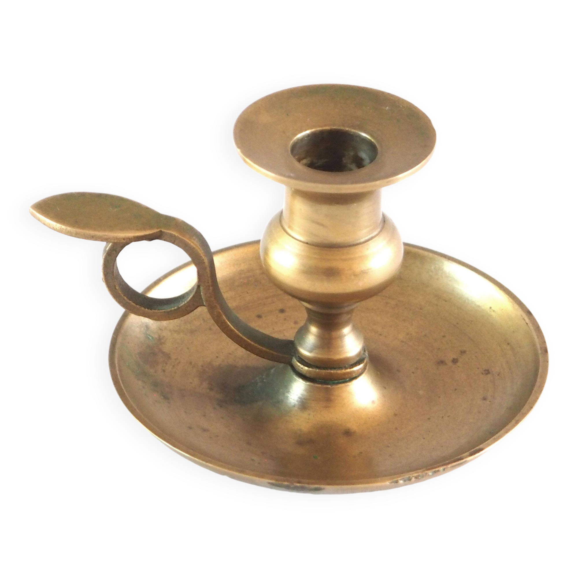 Gilded bronze candle holder