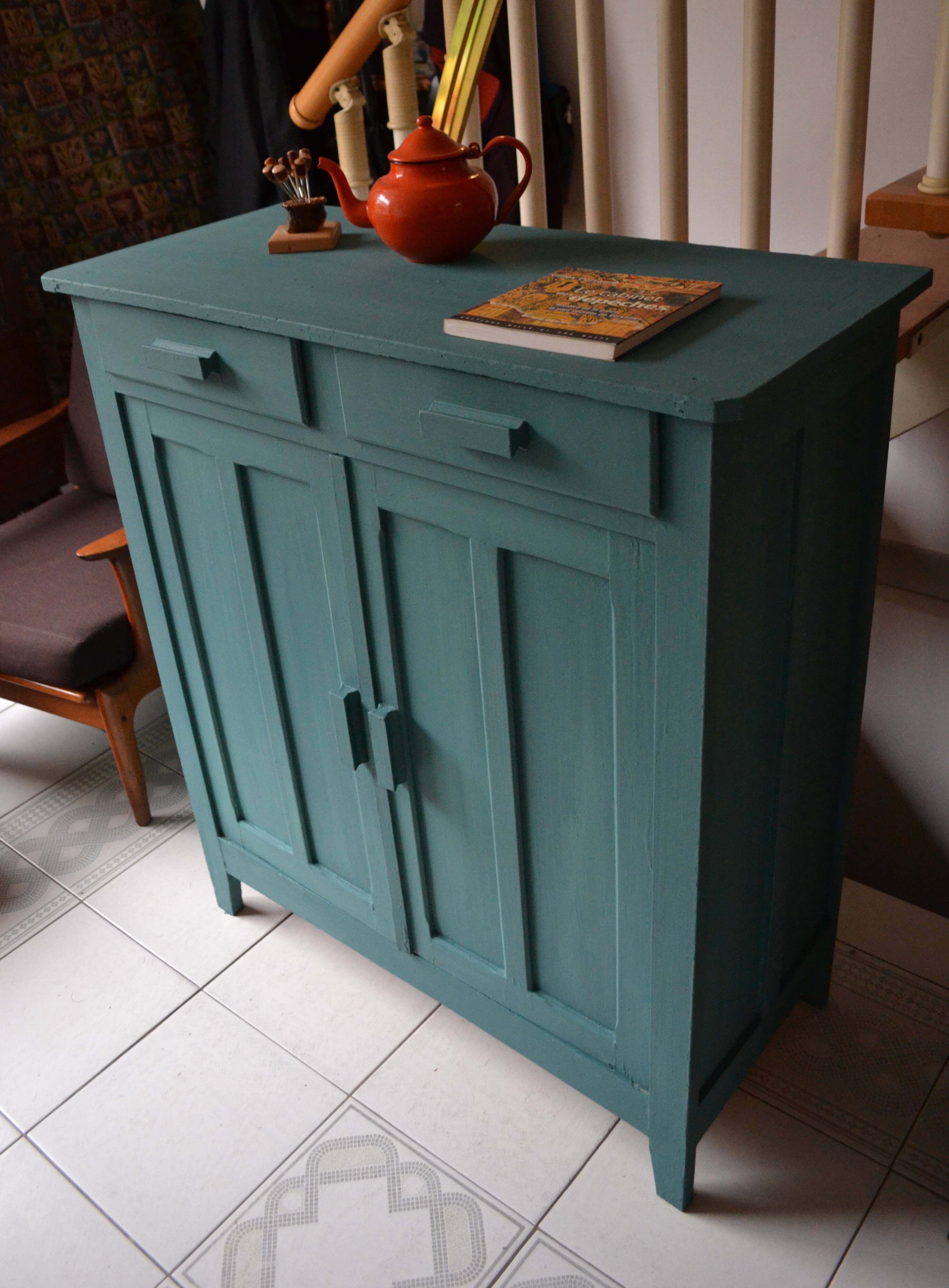 Parisian buffet turquoise green 50s/60s