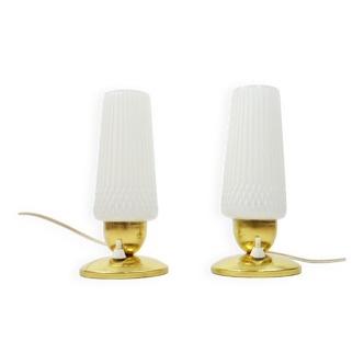 A pair of bedside lamps, 1970s