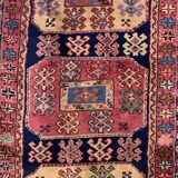 Antique azeri runner 483x84 cm, kazak, caucasian wool rug tribal handmade