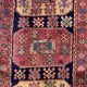 Antique azeri runner 483x84 cm, kazak, caucasian wool rug tribal handmade